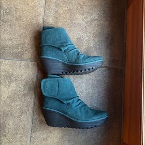 Fly London Women's Teal Ankle Boots